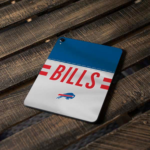 NFL Buffalo Bills White Striped Apple iPad Pro Skin