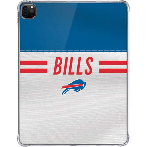 NFL Buffalo Bills White Striped iPad Pro 11in (2024) Clear Case