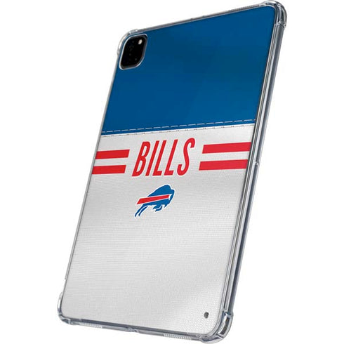 NFL Buffalo Bills White Striped iPad Pro 11in (2024) Clear Case