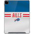 NFL Buffalo Bills White Striped iPad Pro 12.9in (2020) Clear Case
