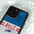 NFL Buffalo Bills White Striped iPhone 15 Pro Waterproof Case