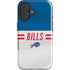 NFL Buffalo Bills White Striped iPhone 16 Impact Case