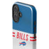 NFL Buffalo Bills White Striped iPhone 16 Plus Impact Case