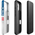 NFL Buffalo Bills White Striped iPhone 16 Plus Impact Case