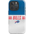 NFL Buffalo Bills White Striped iPhone 16 Pro Impact Case