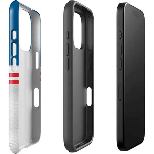 NFL Buffalo Bills White Striped iPhone 16 Pro Impact Case