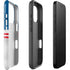 NFL Buffalo Bills White Striped iPhone 16 Pro Impact Case