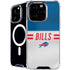 NFL Buffalo Bills White Striped iPhone 16 Pro MagSafe Case
