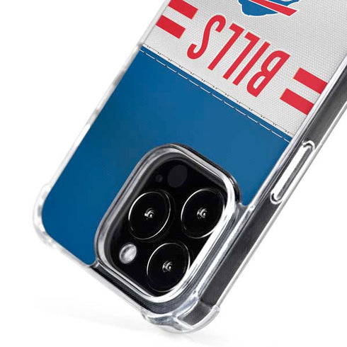 NFL Buffalo Bills White Striped iPhone 16 Pro Max MagSafe Case