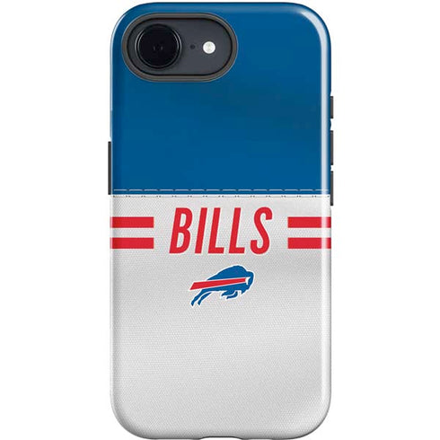 NFL Buffalo Bills White Striped iPhone 16e Impact Case