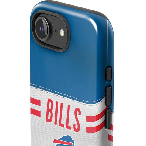 NFL Buffalo Bills White Striped iPhone 16e Impact Case