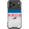 NFL Buffalo Bills White Striped iPhone 18 Pro Clear Case