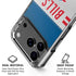 NFL Buffalo Bills White Striped iPhone 18 Pro Clear Case