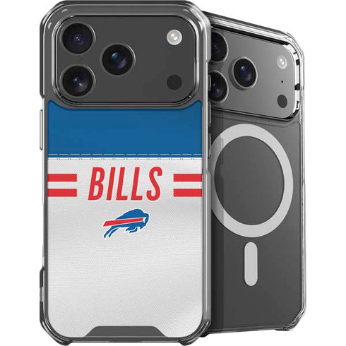 NFL Buffalo Bills White Striped iPhone 18 Pro MagSafe Case