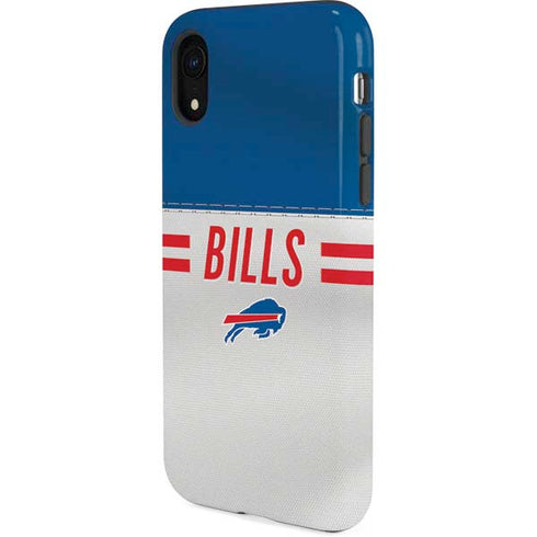 NFL Buffalo Bills White Striped iPhone XR Pro Case
