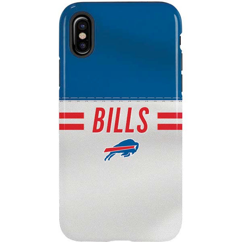 NFL Buffalo Bills White Striped iPhone XS Pro Case