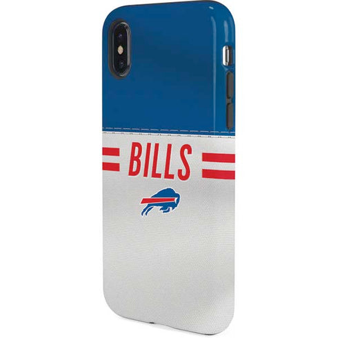 NFL Buffalo Bills White Striped iPhone XS Pro Case