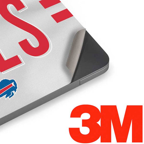NFL Buffalo Bills White Striped Apple MacBook Air Skin