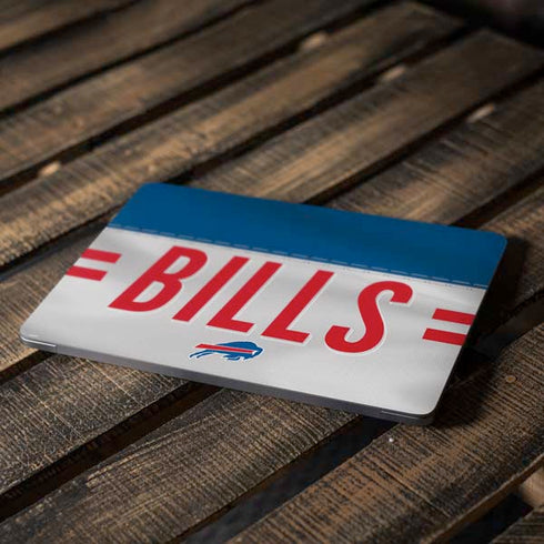 NFL Buffalo Bills White Striped Apple MacBook Air Skin
