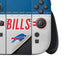 NFL Buffalo Bills White Striped Nintendo Switch 2 (2025) Joy-Con Controller Skin