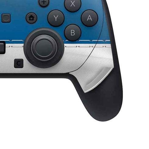 NFL Buffalo Bills White Striped Nintendo Switch 2 (2025) Pro Controller Skin