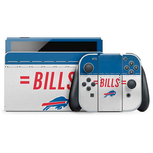 NFL Buffalo Bills White Striped Nintendo Skins