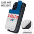 NFL Buffalo Bills White Striped Otterbox Defender iPhone Skin