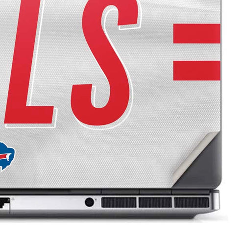 NFL Buffalo Bills White Striped Dell Precision Skin