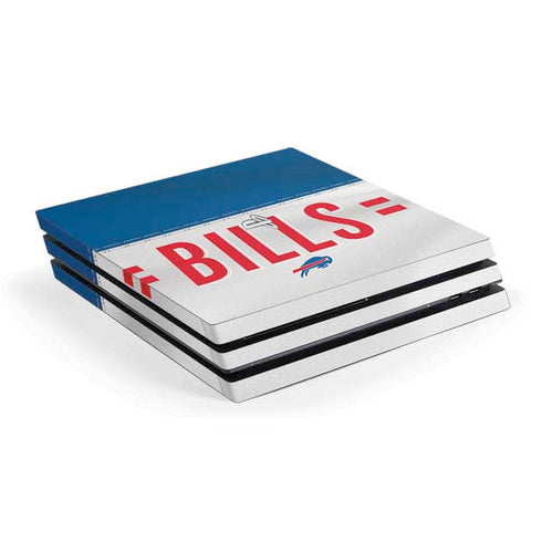 NFL Buffalo Bills White Striped PlayStation PS4 Skins