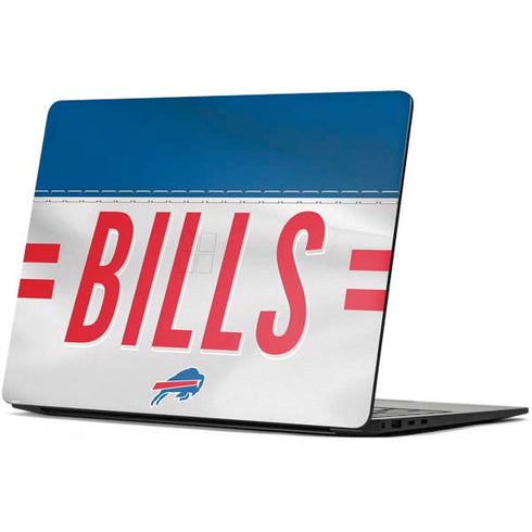 NFL Buffalo Bills White Striped Surface Laptop 7 13.8in Skin
