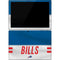 NFL Buffalo Bills White Striped Surface Pro 7 Skin