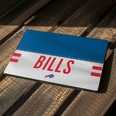 NFL Buffalo Bills White Striped Surface Pro 7 Skin
