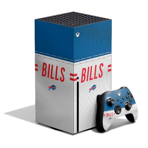 NFL Buffalo Bills White Striped Xbox Series X Skins