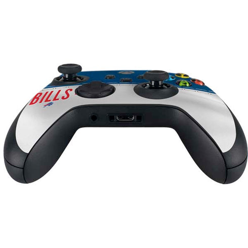 NFL Buffalo Bills White Striped Xbox Series X Controller Skin