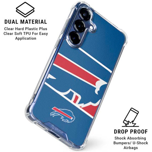 NFL Buffalo Bills Zone Block Galaxy S25 Plus Clear Case