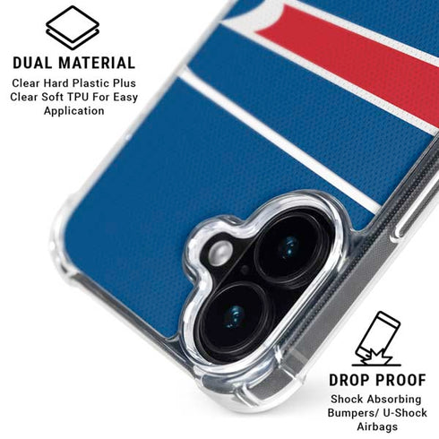 NFL Buffalo Bills Zone Block iPhone 16 Plus Clear Case