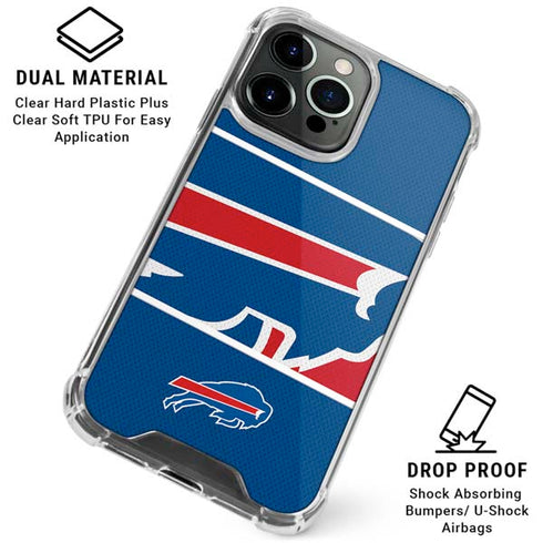 NFL Buffalo Bills Zone Block iPhone 16 Pro Max Clear Case
