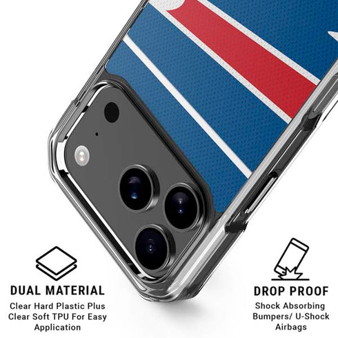 NFL Buffalo Bills Zone Block iPhone 18 Pro Clear Case