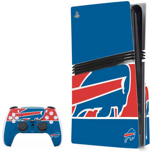NFL Buffalo Bills Zone Block PS5 Pro Disk Bundle Skin