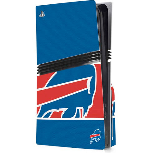 NFL Buffalo Bills Zone Block PS5 Pro Disk Console Skin