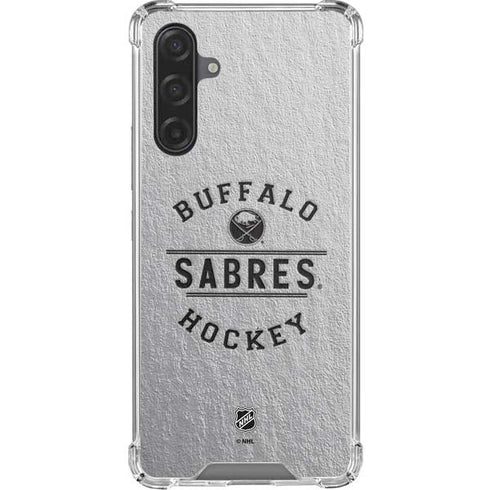 NHL Buffalo Sabres Black Text Galaxy A17 Clear Case