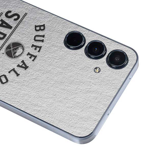 NHL Buffalo Sabres Black Text Galaxy A35 5G Skin