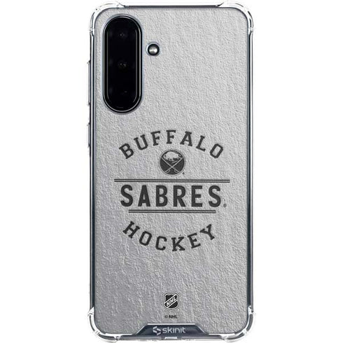 NHL Buffalo Sabres Black Text Galaxy A36 5G Clear Case