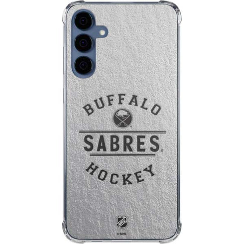 NHL Buffalo Sabres Black Text Galaxy A55 5G Clear Case