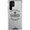 NHL Buffalo Sabres Black Text Galaxy S22 Ultra Clear Case