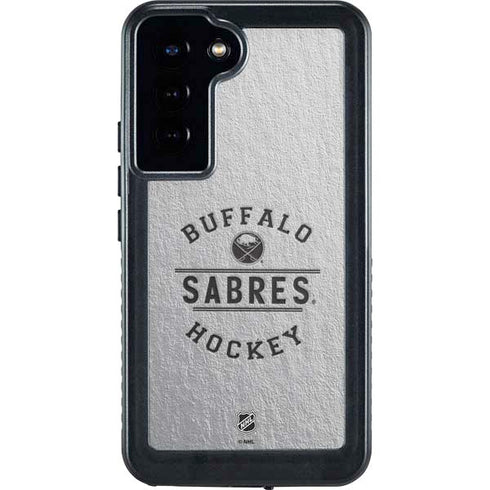NHL Buffalo Sabres Black Text Galaxy S24 Plus Waterproof Case