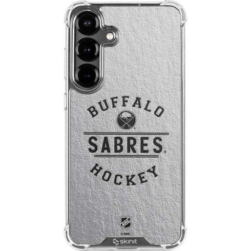 NHL Buffalo Sabres Black Text Galaxy S26 Clear Case