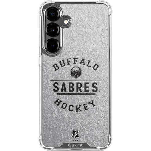 NHL Buffalo Sabres Black Text Galaxy S26 Plus Clear Case