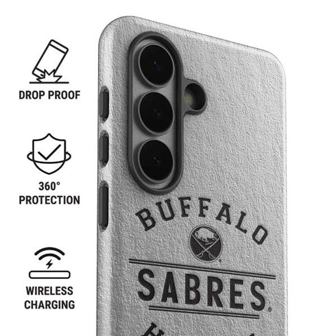 NHL Buffalo Sabres Black Text Galaxy S26 Plus Impact Case