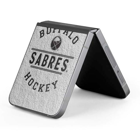 NHL Buffalo Sabres Black Text Galaxy Z Flip6 Skin